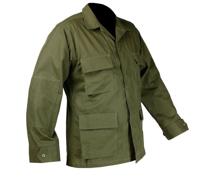 Коник 100% бавовна толстовка військовий Mil-Tec Teesar BDU Rip-Stop Olive 11831001 P123438 фото