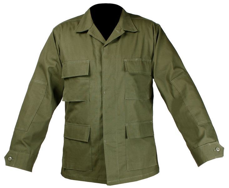 Коник 100% бавовна толстовка військовий Mil-Tec Teesar BDU Rip-Stop Olive 11831001 P123438 фото