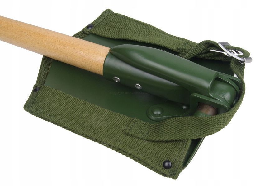 Лопата складана тактична з чохлом Mil-Tec Bundeswehr 15523100 M984 фото