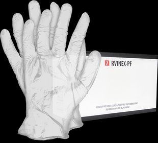 Перчатки виниловые неопудренные REIS RVINEX-PF T 100 шт P1237371 фото