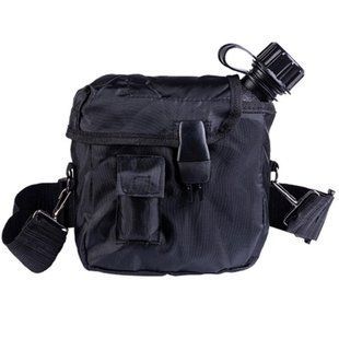 Фляга з чохлом Mil-Tec US2QT black 1.9 л 14510002 P1070 фото