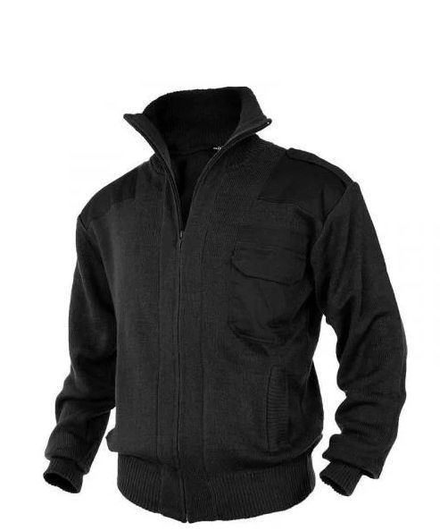 Свитер с молнией Mil-Tec STRICKJACKE 80/WO 20/PAN DK.BLAU 10820003- A8432 фото