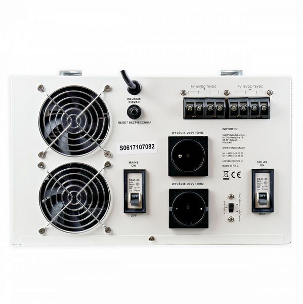Інвертор сонячний Volt Polska SINUS PRO 2200 S 12/230 V (1400/2200W) + 60 A MPPT (75V) W2089 фото