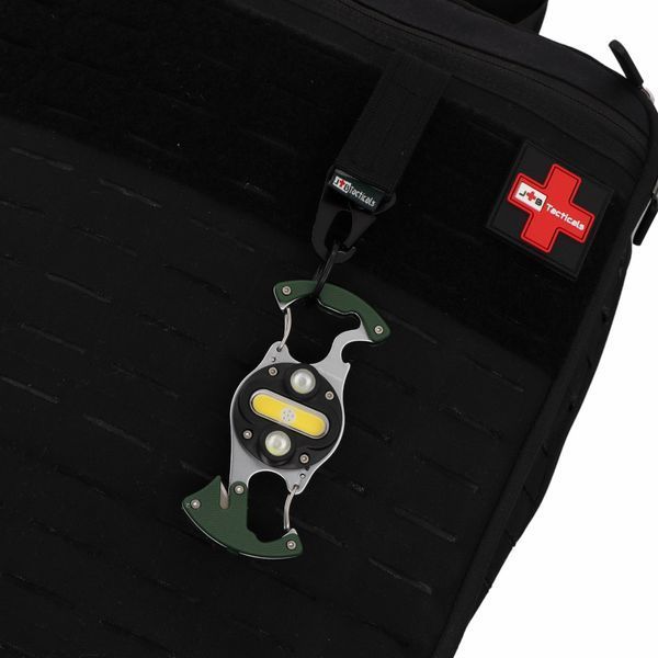 Світлодіодний ліхтарик JB Tacticals EDC COB з ножем бітами та магнітом USB-C зелений JB-02 JB-FLS-0002-GRN A9836 фото