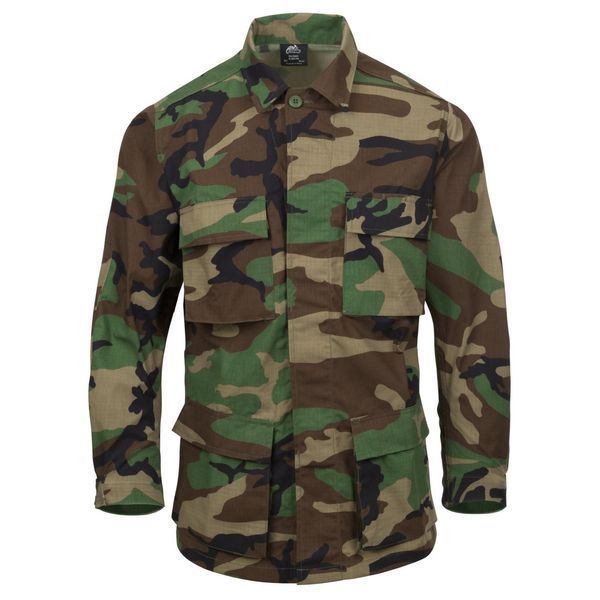 Куртка-кабель Helikon-Tex BDU &mdash; POLYCOTTON RIPSTOP US Woodland BL-BDU-PR-03 M125555980 фото