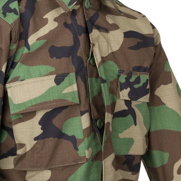 Куртка-кабель Helikon-Tex BDU &mdash; POLYCOTTON RIPSTOP US Woodland BL-BDU-PR-03 M125555980 фото