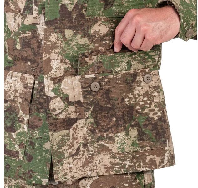 Кітель 100% бавовна толстовка військовий Mil-Tec Teesar BDU Rip-Stop Phantomleaf WASP I Z2 11843566- P123443 фото