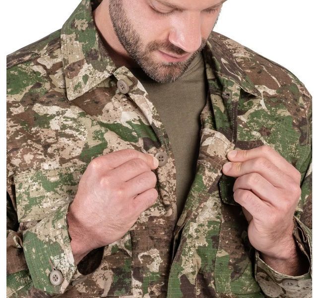 Кітель 100% бавовна толстовка військовий Mil-Tec Teesar BDU Rip-Stop Phantomleaf WASP I Z2 11843566- P123443 фото