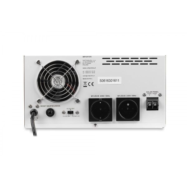 Источник Бесперебойного Питания с AVR и Солнечным MPPT Volt Polska SINUS PRO 1500 S 12/230V (1050/1500W) + 40A MPPT 3SPS150012 W2042 фото