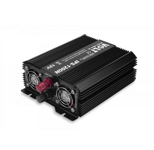Перетворювач напруги інвертор Volt Polska IPS 1200 N 12/230 V (800/1200W) + USB 3IPS120012 W2118 фото