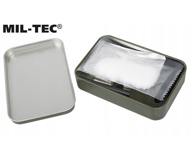 Комплект для разжигания костра Mil-Tec Fire Steel Set Olive 15275000- P123756951 фото
