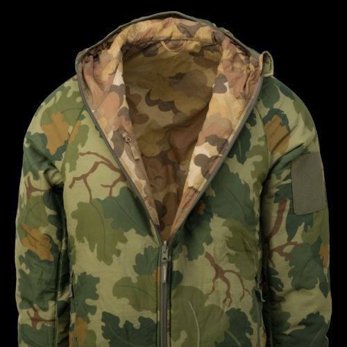 Куртка двухсторонняя Helikon-Tex Reversible Wolfhound Hoodie Windpack Mitchell Camo Leaf/Mitchell Camo Clouds P1237566 фото