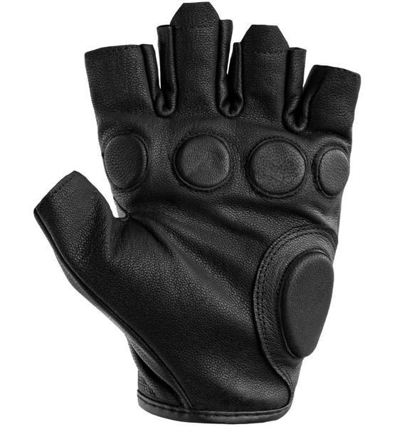 Перчатки кожаные Перчатки outdoor без пальцев Mil-Tec Leather Black 12504502 P1236702 фото