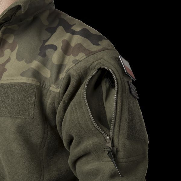 Флисовая толстовка Helikon-Tex INFANTRY Olive Green/PL Woodland BL-INF-HF-18 M1255551487 фото