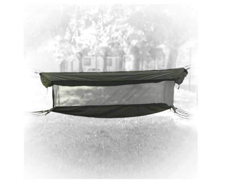 Гамак палатка с москитной сеткой Mil-Tec US JUNGLE CANVAS OLIVE 14441000- P123328 фото