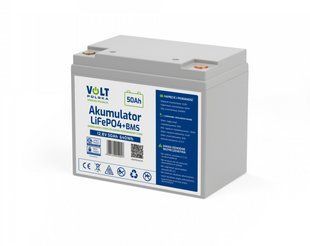 Акумулятор Volt Polska LiFePO4 12,8 V 50 Ah (50 A) + BMS 6AKLI05012 W2066 фото