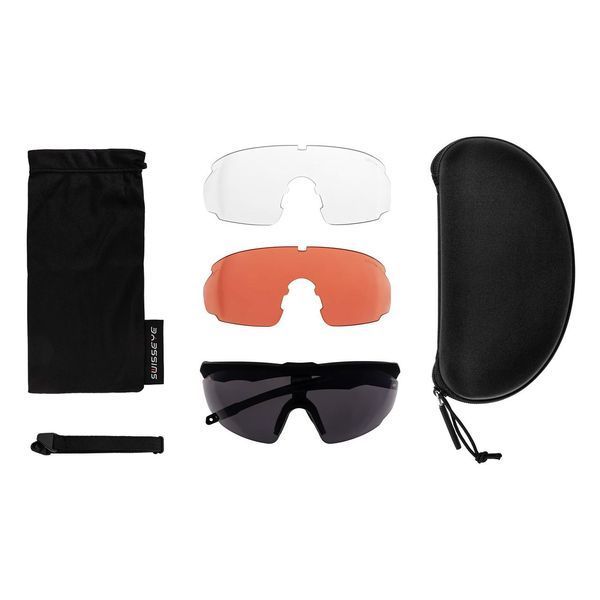 Очки тактические Mil-tec Swiss Eye Blackhawk Pro - Black 15619422 A9542 фото
