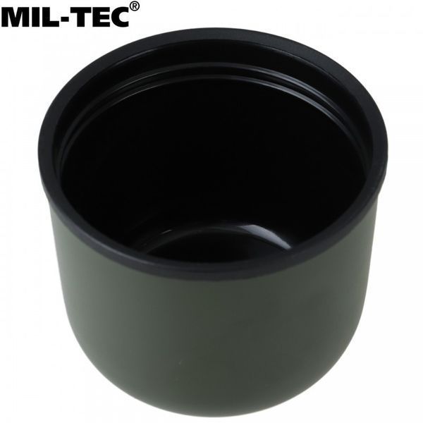 Сталевий термос із кухлем Mil-Tec Olive 1 л 14532000 M1255551395 фото