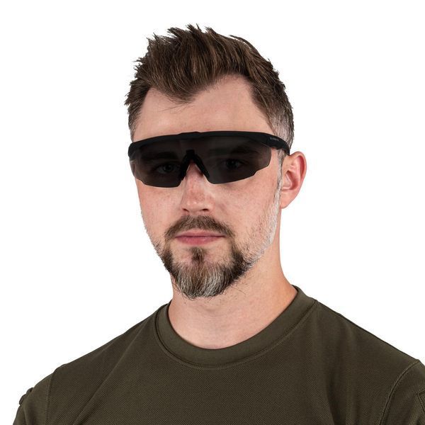 Очки тактические Mil-tec Swiss Eye Blackhawk Pro - Black 15619422 A9542 фото