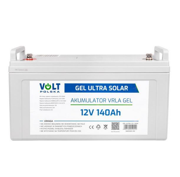 Акумулятор Volt Polska GEL VPRO PREMIUM 12 V 140 Ah 6AKUGEL140 W2233 фото