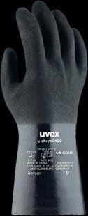 Рукавиці робочі з хімічним захистом Uvex RUVEX-CHEM3100 B M125326R10 фото