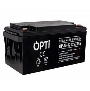 Аккумулятор Volt Polska AGM OPTI 12V 75 Ah VRLA W2234 фото
