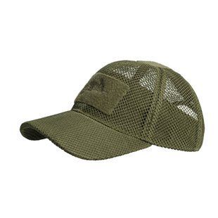 Бейсболка сітчаста тактична з панелями Helikon-Tex MESH OLIVE GREEN CZ-BBM-PO-02 T00142 фото