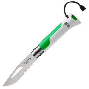 Складной нож Opinel - № 08 Fluo Green 002319 A9083 фото