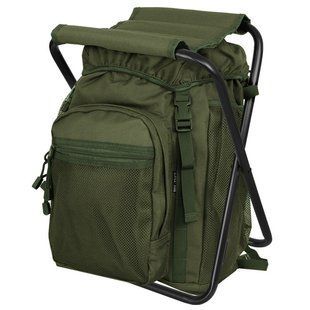 Рюкзак складаний зі стільцем 2 в 1 Mil-Tec 20 л Olive 14059001 M1255551915 фото