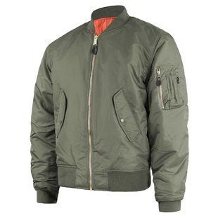Куртка бомбер Mil-Tec MA-1 Flyers Basic Olive 10402001- P123449 фото