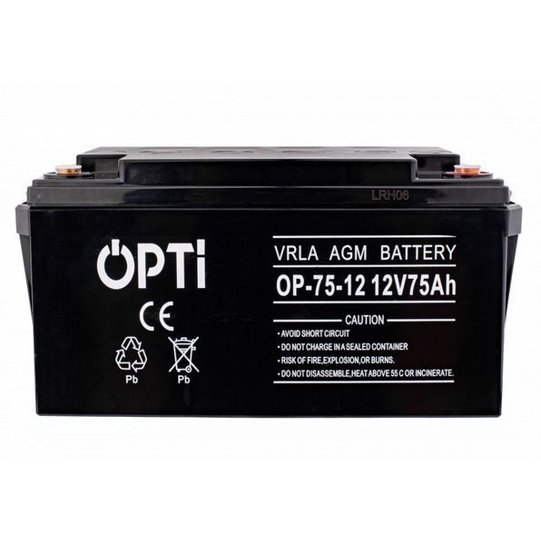 Аккумулятор Volt Polska AGM OPTI 12V 75 Ah VRLA W2234 фото