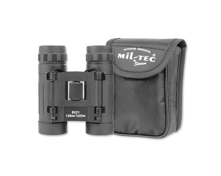 Складаний бінокль Mil-Tec Mini 8x21 Black 15701002 A7962 фото