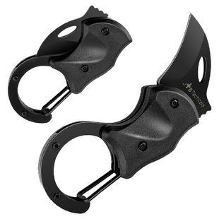 Ніж з карабіном JB Tacticals JB-17 EDC black JB-KNF-0017-BLK A9114 фото