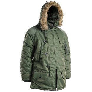 Куртка парку Аляска з хутром Mil-Tec N3B BASIC Оливкова 10181201- P1237469 фото
