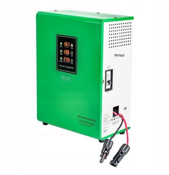 Инвертор солнечный Volt Polska GREEN BOOST MPPT 3000 BYPASS (120-350VDC) 3SR3000005 W2046 фото
