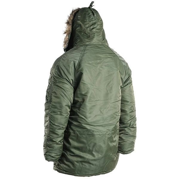 Куртка парка Аляска c мехом Mil-Tec N3B BASIC Оливковая 10181201- P1237469 фото