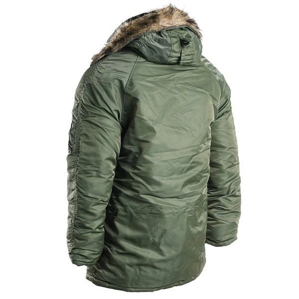 Куртка парка Аляска c мехом Mil-Tec N3B BASIC Оливковая 10181201- P1237469 фото