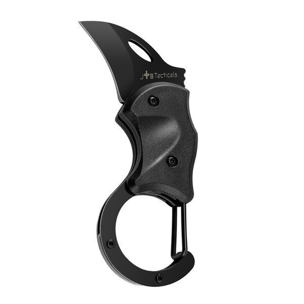 Ніж з карабіном JB Tacticals JB-17 EDC black JB-KNF-0017-BLK A9114 фото