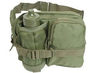 Сумка поясна з пляшкою для води Mil-Tec Trekker OD Green 13511001 M922 фото