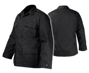 Кітель 100% бавовна толстовка військовий Mil-Tec Teesar BDU Rip-Stop Black 11833002- P123439 фото