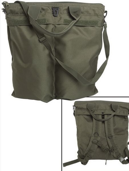 СумкаРюкзак для шолома та спорядження Mil-Tec Helmet Bag 2 в 1 оливкова 13824001 P1662 фото