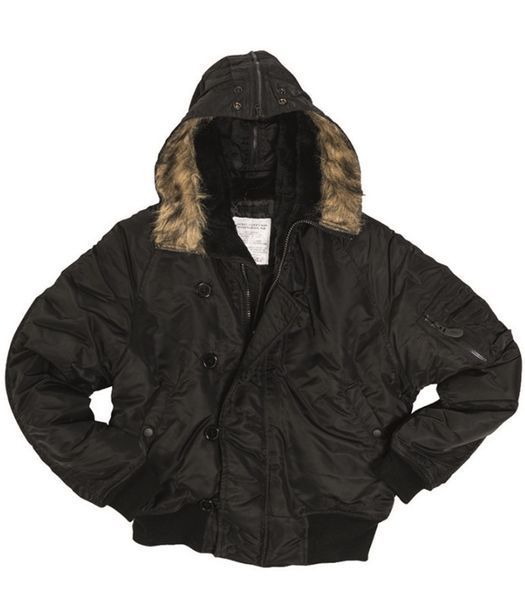 Куртка бомбер Outdoor Mil-Tec US N2B Basic Black 10411002- P1237460 фото