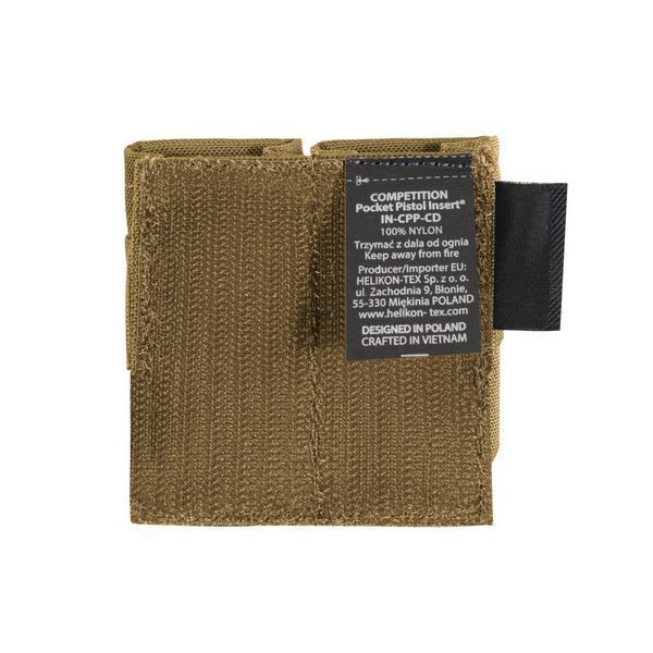 Кишенькова вставка для пістолета Helikon-Tex COMPETITION POCKET PISTOL INSERT COYOTE IN-CPP-CD-11 M1255551779 фото