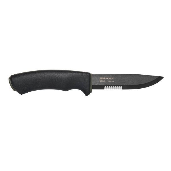 Нож из нержавеющей стали MORAKNIV BUSHCRAFT SRT BLACK NZ-BBS-SS-01 M1255551039 фото