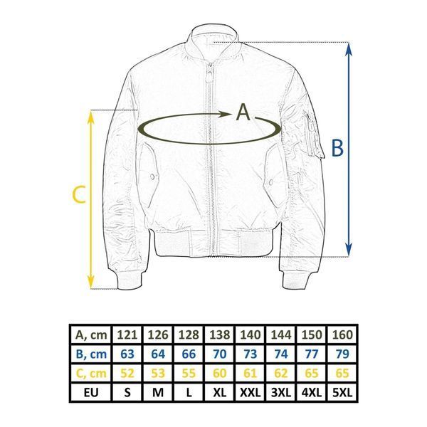 Куртка бомбер Outdoor Mil-Tec US N2B Basic Black 10411002- P1237460 фото
