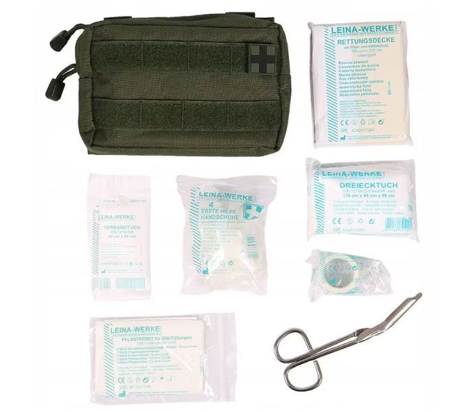 Аптечка первой помощи 25 предметов Mil-Tec First Aid Olive 16025301 T00210 фото