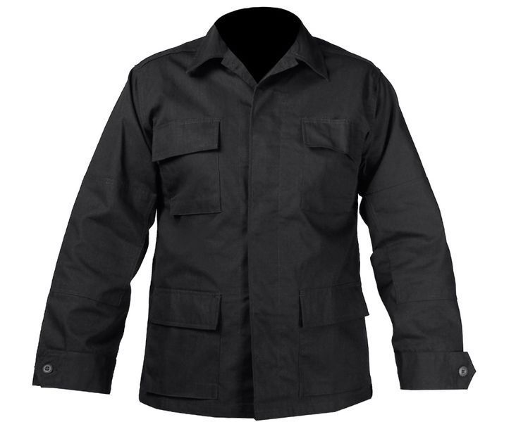 Кітель 100% бавовна толстовка військовий Mil-Tec Teesar BDU Rip-Stop Black 11833002- P123439 фото