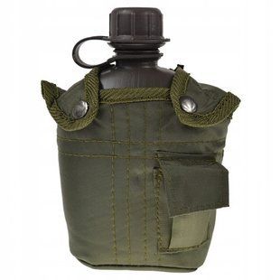 Фляга + чохол Mil-Tec US Army LC2 ALICE 1 л Olive 14505001 M1255551401 фото
