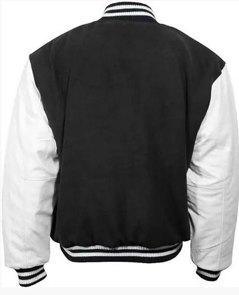 Куртка бомбер Mil-Tec NY Baseball Black/White 10370002- A7965 фото