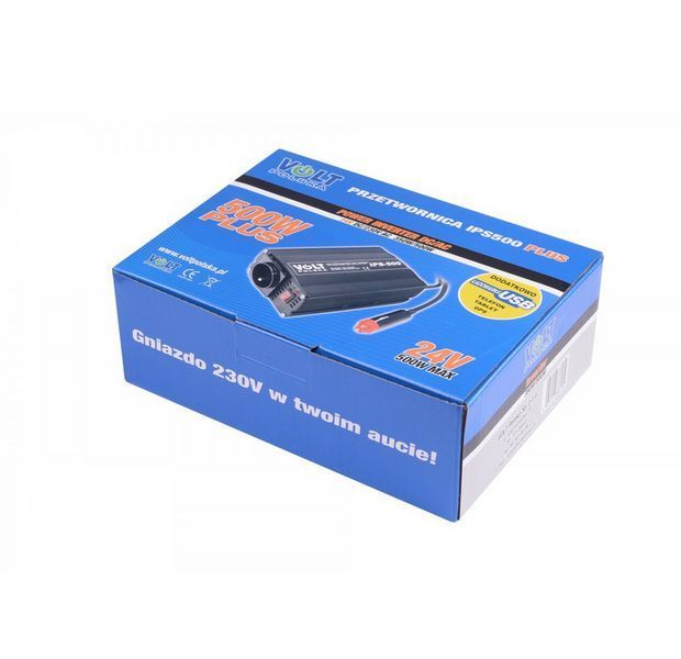 Перетворювач напруги Volt Polska IPS 500 PLUS 24/230 V (350/500W) 3IPS50024P W2124 фото